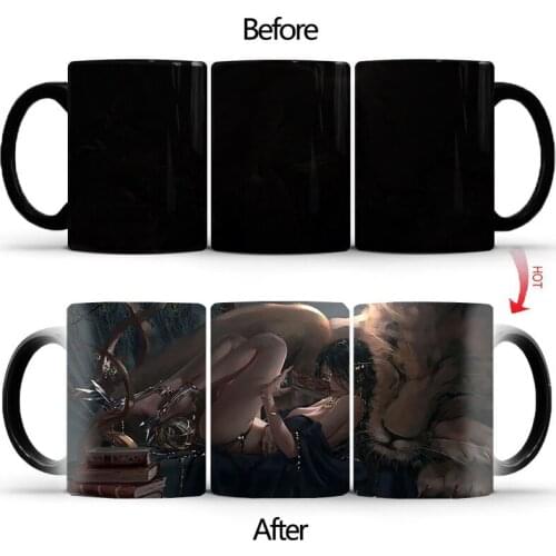 Seductive beauty Color Changing Mug Magic Heat Sensitive Tea Cup Coffee Mug Gift Mug for Your Kids or Friends BSKT-042