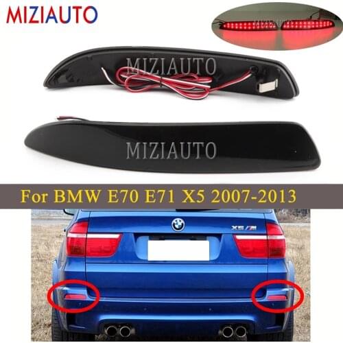 2 PCS Led Rear brake Light For BMW E70 E71 X5 2007-2013 Tail Stop Signal light Rear Bumper Reflector lamp Car Accessories