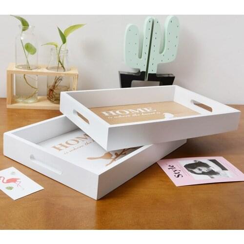 Solid Wood Printing Tray Home Office Jewelry Items Storage Box Bar Coffee Shop Tray 3