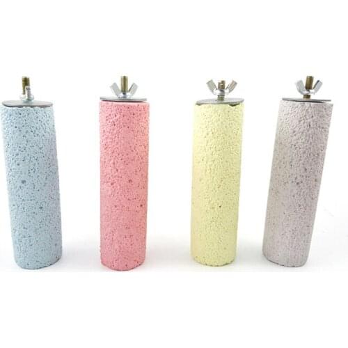 1Pcs Parrot Bird Claws Beak Grinding Bar Standing Stick Frosted Claw Standing Jumping Station Pole Perches Bird Cage Accessories