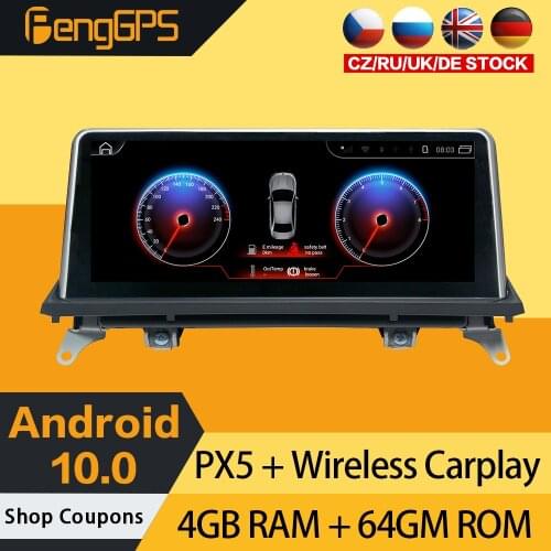 10.25 Inch Touch Screen For BMW X5 X6 2000-2014 Radio Multimedia Android Car GPS Navigation Headunit Carplay DVD Player WIFI