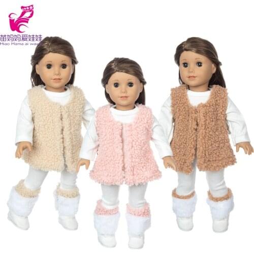 18Inch American Og Girl Doll Vest Coat For Reborn Baby Doll Clothes Children Girl Gifts