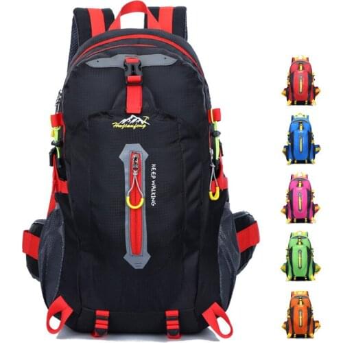 40L Outdoor Sports Backpack Travel Camping Hiking Mountain Bicycle Motorbike Bag Waterproof Couple Leisure Sports Backpack