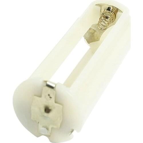5Pcs Round 3x 1.5V AAA Battery Holder Case Box Container White