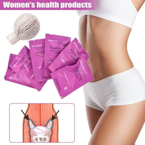 6PCS Cotton Detox Tampons Medicinal Clean Yoni Pearls Traditional Chinese Medicine Vaginal Treatment For Women