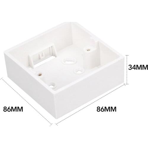86Type External Mounting Box for 86mm*86mm Standard Switches and Sockets Apply For Any Position of Wall Surface