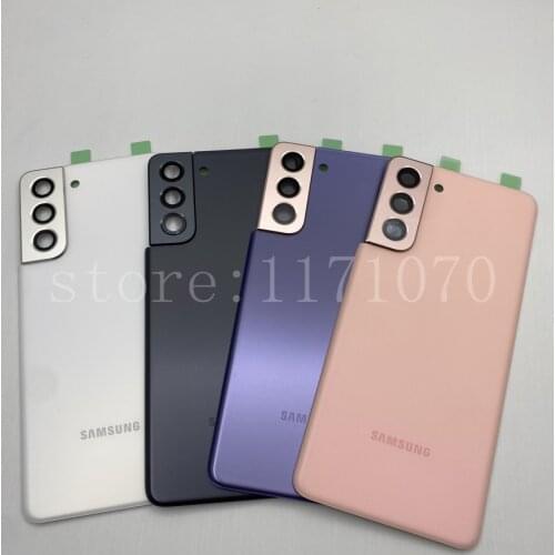 Brand New Original Samsung Galaxy S21 5G G990 G990F SM-G990FD Back Battery Cover Rear Door Housing Glass Panel Replacement Parts