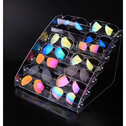 Acrylic Multi-layer Transparent Nail Polish Rack Glass display shelf Varnish Display Stand Holder Lipstick Desktop Storage box