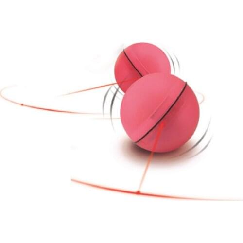 LED Flash Scroll Dog Cat Toy Ball Teaser Pet Funny Exercise Automatic Interactive Toy Pet Supplies