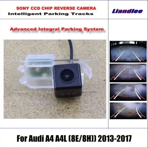 Car Intelligentized Reverse Back Camera For Audi A4/A4L (8E/8H) 2013-2017 Rear View Dynamic Guidance Tracks CAM
