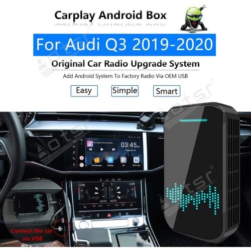 Car Radio Carplay Android Ai Box For Audi Q3 2019 2020 Multimedia Player Radio Ai Apple Wireless Carplay Box Upgrade Mirror Link