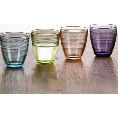 Cup Glass Brushing Glass Color Heat-resistant Creative Tea Cup Drink Cup Water Cup Hotel Mouth Cup