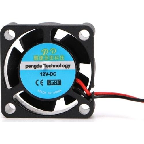 DC 12V 25*25*10mm Small 2-Wire Brushless Cooling Fan 2510S For 3D Printer Parts