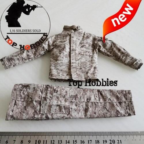 1 6 Scale Action Figure Accessory Soldier USMC US Military Uniform Desert Camouflage Clothes Pants Suit F 12Inch Body 1/6 Figure