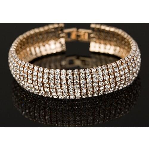 European And American Jewelry Queen Korean Version Hot Bracelet Crystal Lady Bracelet Bracelet Wholesale