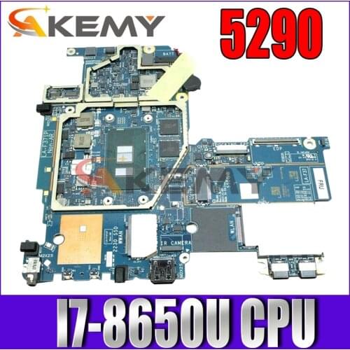 CN-03VWJK 03VWJK 03VWJK Fit For Latitude 5290 Laptop motherboard DAJ00 LA-F371P With SR3L8 I7-8650U 100% working well