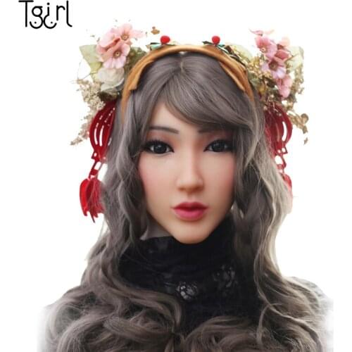 Headgear Silicone Masquerade Halloween Crossdresser Cover Facial Scars Halloween