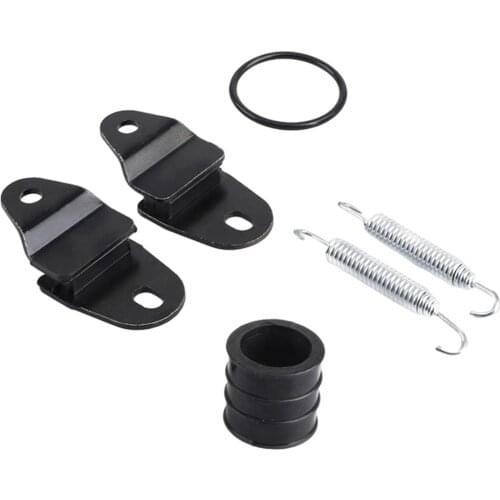 2Pcs Motorbike Exhaust Bracket with Cylinder Spring&Washer for Yamaha 87-06