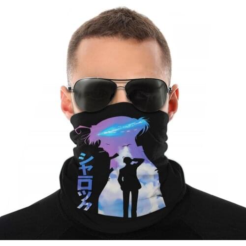 Moriarty Magic Scarf Half Face Mask Unisex Halloween Neck Warmer moriarty the patriot anime Seamless Bandana Polyester Headband