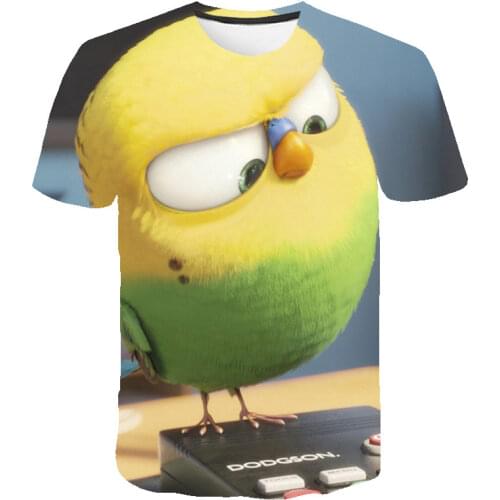 Cartoon Boys T Shirt Kids Animal Tshirt Lovely Bird T-Shirts for Girls Child T-Shirts Children Clothing 2020 Tee Tops