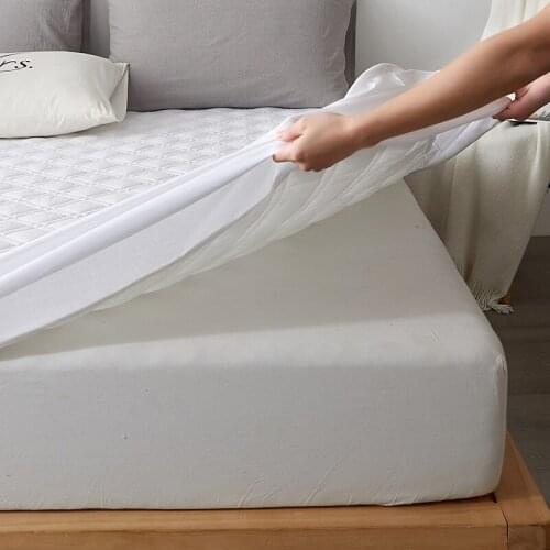 Soft Sanding Quilted Mattress Cover Anti-mite Quilting Bed Cover King Size Customized Fitted Sheet Not Including Pillowcase