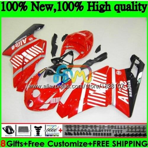 OEM Body For DUCATI 749R 999R 749S 999S 749 999 05 06 Bodywork New red sale 79BS.79 749-999 CC 749 999 S R 2005 2006 Fairing kit