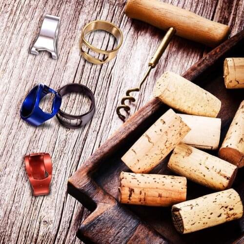 Bottle Opener Ring 22mm Creative Mini Stainless Steel Cap Colorful Opening Beer Versatile Corkscrew Ring Finger Kitchen Rem E1A8
