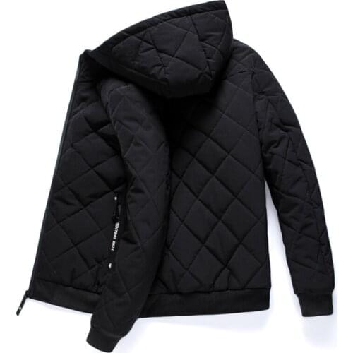 Winter Jackets Men Hooded Parka Men Warm Coat Men Zipper Windproof Clothes Solid Mens Coats and Jackets Thickness Plus Size 4xl