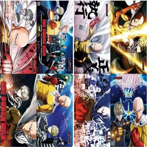 Anime ONE PUNCH-MAN Poster Home Room Wall Decoration Painting 42x29cm A Set of Eight
