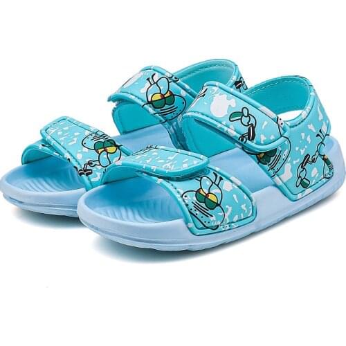 2021 summer new children sandals breathable non-slip open-toed baby shoes cartoon young children beach sandals