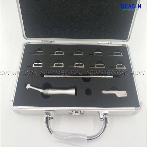 Dental Contra Angle Handpiece 4:1 Reduction Interproximal Strips Reciprocating Dentist Tools Dental Lab Equipment DEASIN