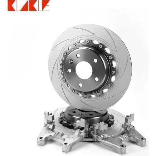 KLAKLE 325x10MM Slotted Brake Disc With Center Bell Bracket For Mazda 3 Car Rear Brake Stock Caliper