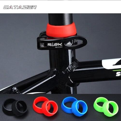 Bicycle Seat Post Rubber Ring Dust Cover Cycling Silicone Waterproof Mountain Bike Seatpost Protective Bicycle Protective Gear