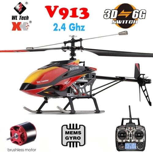 WLtoys V913 2.4G 4ch single-propeller 70cm rc helicopter Built-In Gyro toys r/c helikopter model VS MJX F45/F46//F48/F49