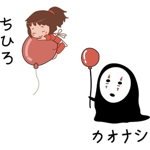 Japan Anime Patches For Kids No Face Man Heat Thermal Transfer Press Pyrography Paper Sticker For Clothes Iron On Shirts Jacket