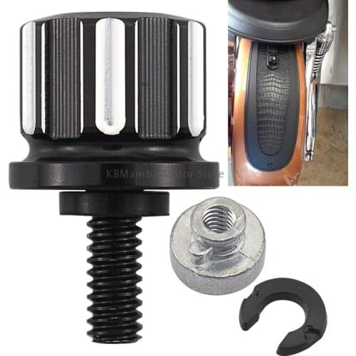 Motorcycle Rear Fender Passenger Seat Bolt Screw Nut Knob Cover For Harley Sportster XL 883 1200 Dyna Softail Touring Hardware