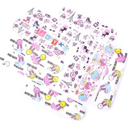 100Pcs Breathable Waterproof Cartoon Band Aid Hemostasis Adhesive Bandages First Aid Emergency Kit For Kids Children Skin Care
