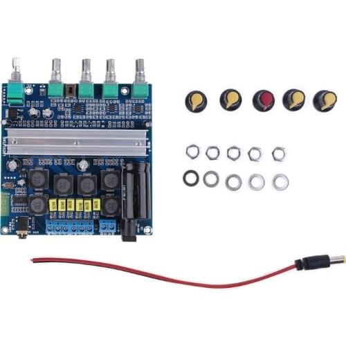 2*50W+100W Bluetooth-compatible 5.0 TPA3116D2 Power Subwoofer Amplifier Board 2.1 Channel Digital Audio Stereo Equalizer C7AB
