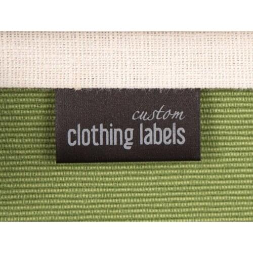 300 Satin sew on washing label Personalised Printing Brand logo fabric tags with wash instruction Handmade Garment Care labels