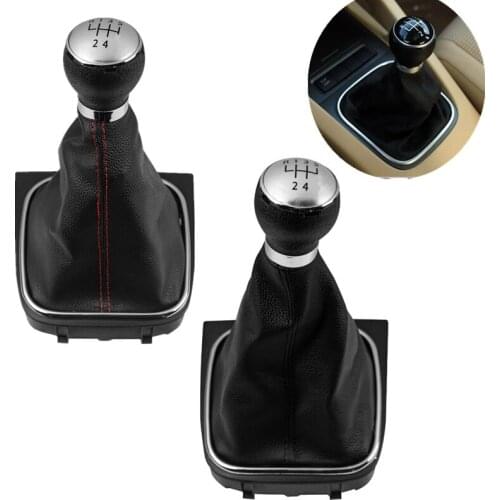 5/6 Speed Gear Shift Knob Gaiter Boot Cover For Volkswagen VW Golf 5 6 MK5 MK6 Jetta R32 GTI 2004 2005 2006 2007 2008 2009- 2014