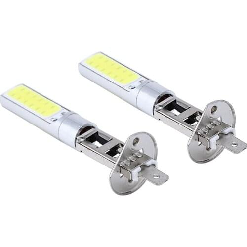 2pcs 12V 0.8A H1 100W Car LED Headlight Bulbs White Low Beam Fog Bulb Brake Reversing Turn Signals Lamp Light DIY Repair Parts