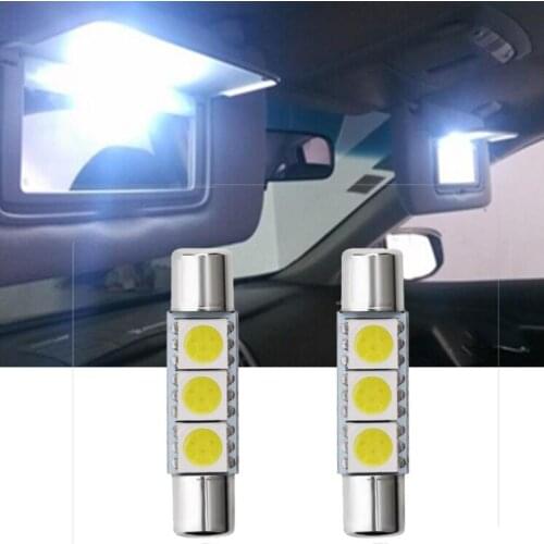 White 31mm Festoon 5050 3SMD LED Light Car Interior Map Dome Lamp 12V