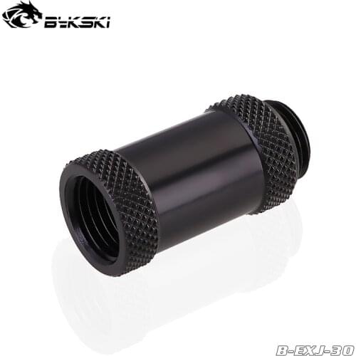 Bykski 30mm Male To Female Extender , Black ,Silver,Gold,White,Red, Blue Water Cooling Loop Fittings ,G1/4",B-EXJ-30