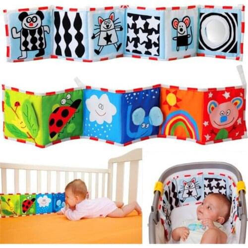 Color cognition of babys double-sided black and white color bed surround Book bed wall hanging decoration