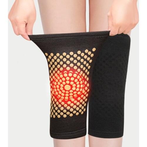 2pcs Self Heating Support Knee Pads Knee Brace Warm for Arthritis Joint Pain Relief and Injury Recovery Belt Knee Massager Foot