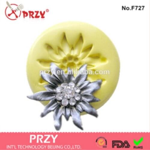 Fondant Cake Decoration Mold Soap Mold 100% Food Grade Raw Material Jelly Mold No.f322 Sunflower Shaped Silicone Moulds PRZY