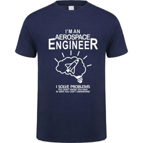 New Aerospace Engineer T Shirt Men Cotton Short Sleeve Space Engineer Tops Cool Man T-shirt JL-148