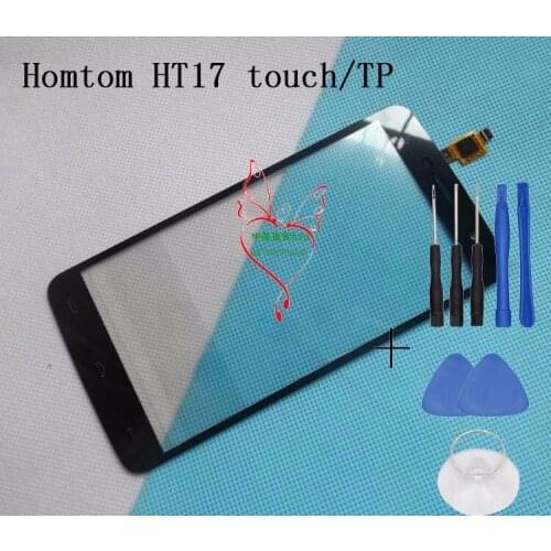 Homtom HT17 pro Touch Panel Touch Screen Digitizer Sensor For Homtom HT17 Phone Good quality +Tools