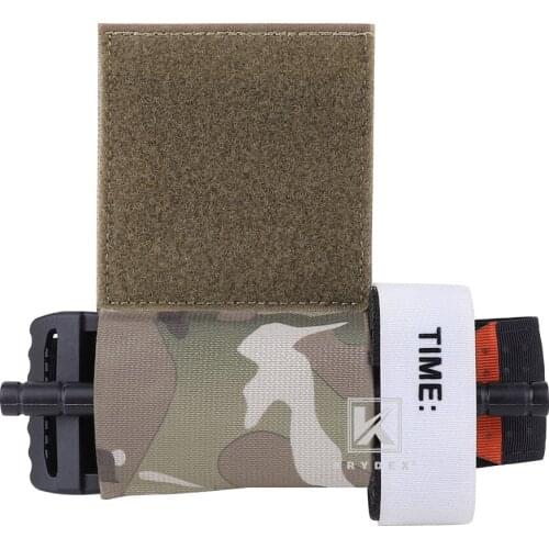 KRYDEX Tourniquet Pouch + Tourniquet Kit Multicam 3" Hook & Loop For SOF-T C-A-T NATO Plate Carrier Chest Rig Accessories