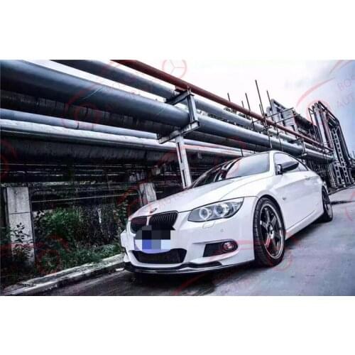 Lábio dianteiro de fibra de carbono para bmw e90 e92 e93 mt corpo kit m esporte amortecedor estilo do carro